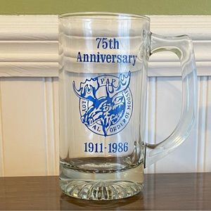 Vintage P.A.P. Loyal Order of The Moose 75th Anniversary Beer Mug 1986